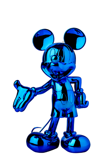 Mickey Welcome Chromed Blue by Leblon Delienne - Limited Edition Sculpture